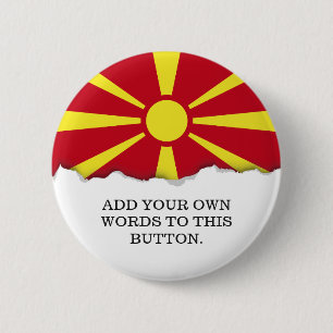 Macedonia Flag 2 Inch Round Button