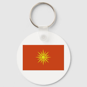 Macedonia Flag Keychain