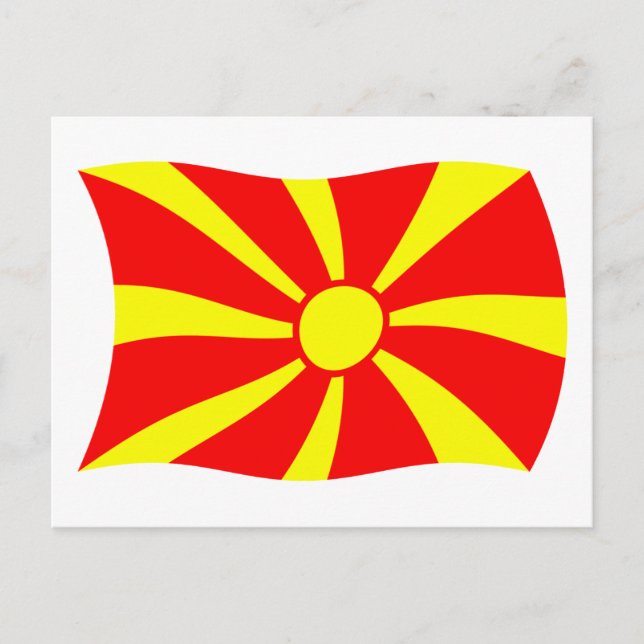 Macedonia Flag Postcard (Front)