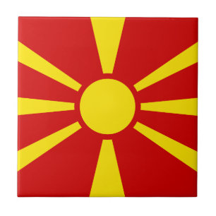 Macedonia Flag Tile