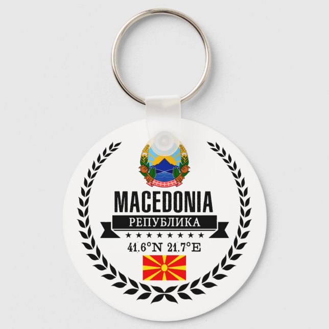 Macedonia Keychain (Front)
