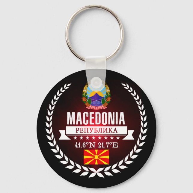 Macedonia Keychain (Front)