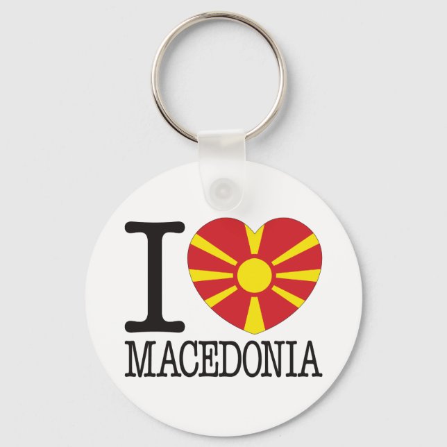 Macedonia Love v2 Keychain (Front)