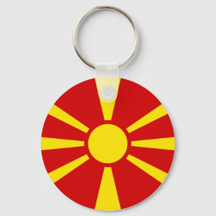 Macedonia (Macedonian) Flag Keychain