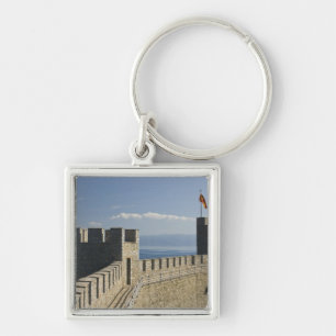 MACEDONIA, Ohrid. Car Samoil's Castle - Castle 2 Keychain