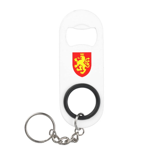 Macedonian Lion Keychain Bottle Opener (Front)