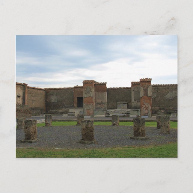 Macellum (Markets) in Ancient Pompeii Postcard (Front)