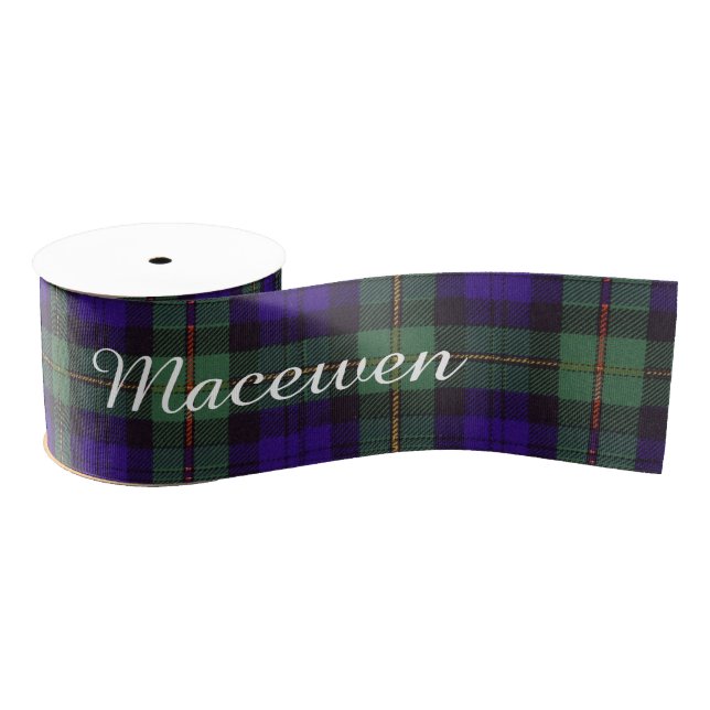 Macewen clan Plaid Scottish tartan Grosgrain Ribbon (Spool)