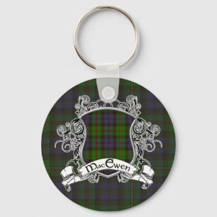 MacEwen Tartan Shield Keychain