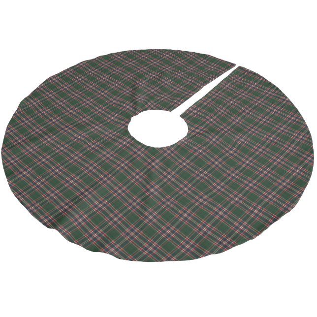 MacFarlane Hunting Modern Scottish Tartan Brushed Polyester Tree Skirt (Angled)
