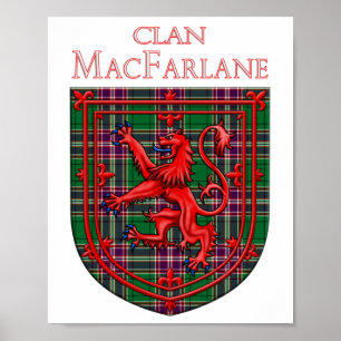 MacFarlane Hunting Tartan Scottish Plaid Poster
