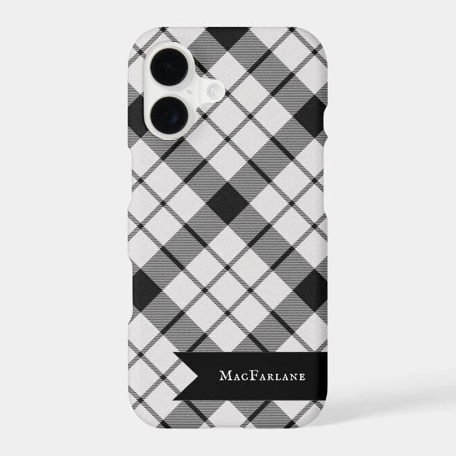 MacFarlane Plaid Tartan Scottish Clan Pattern (Back)