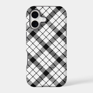 MacFarlane tartan black white plaid