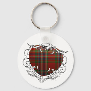 MacFarlane Tartan Heart Keychain