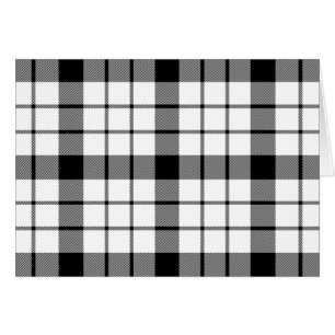 MacFarlane tartan noir blanc plaid
