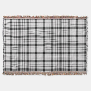 MacFarlane Tartan Plaid Pattern Red Throw Blanket