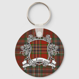 MacFarlane Tartan Shield Keychain
