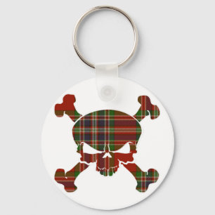 MacFarlane Tartan Skull No Banner Keychain