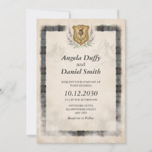 MacFie Tartan Isle of Skye Moody Wedding Invitation