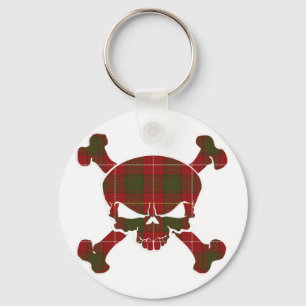 MacFie Tartan Skull No Banner Keychain