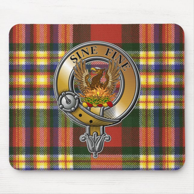 MacGill Tartan & Badge Mouse Pad (Front)