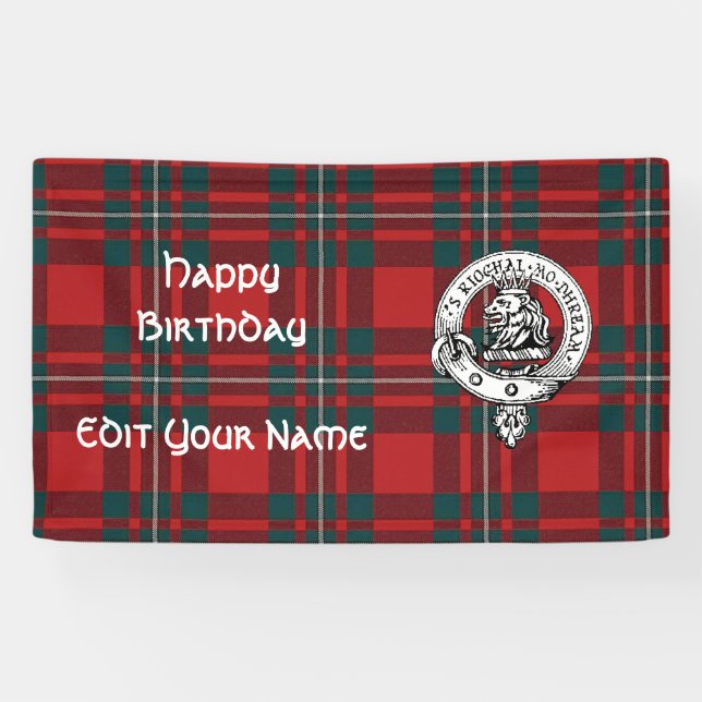 MacGregor Banner. Customize to Edit Name/Event/H Banner (Horizontal)