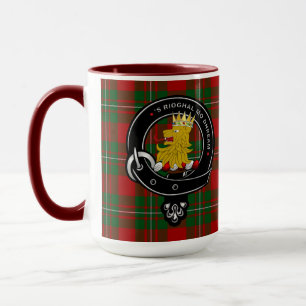 MacGregor Clan Badge & Tartan Mug