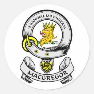 MACGREGOR Coat of Arms Classic Round Sticker