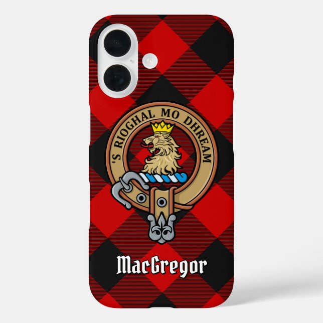 MacGregor Crest sur Rob Roy Tartan coque iphone (Verso)
