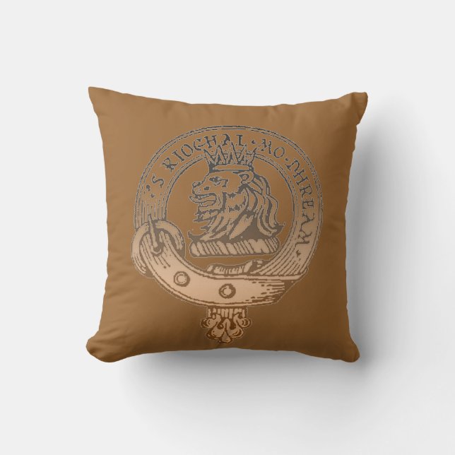 MacGregor Despite Them Poem on Back Throw Pillow (Front)