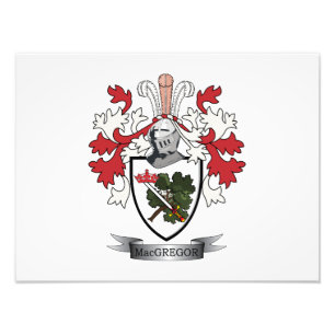 MacGregor Family Crest Coat of Arms Photo Print