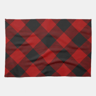 MacGregor   Rob Roy   Buffalo Plaid Red Tartan Kitchen Towel
