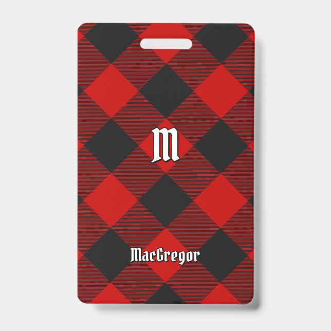 MacGregor Rob Roy Tartan Badge (Front)