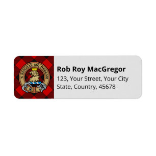 MacGregor Rob Roy Tartan Étiquette