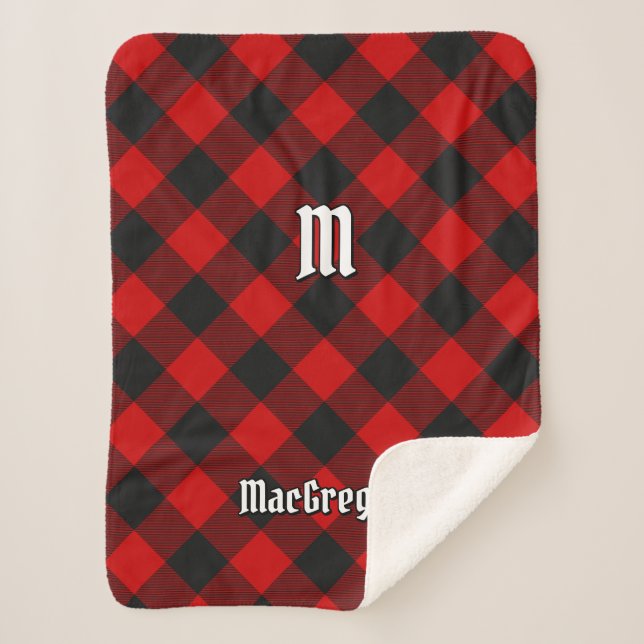 MacGregor Rob Roy Tartan Sherpa Blanket (Front)