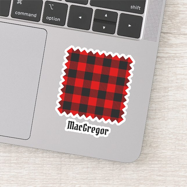 MacGregor Rob Roy Tartan Sticker (Detail)