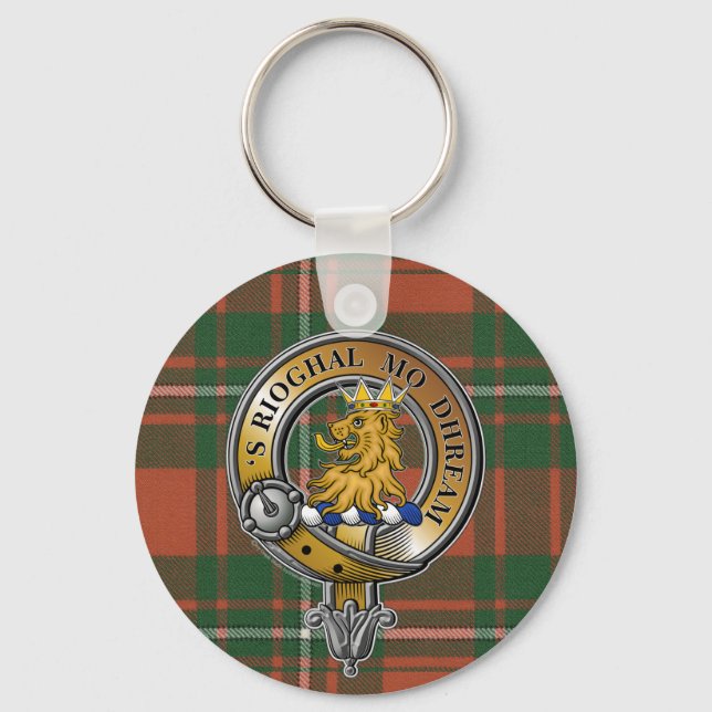 MacGregor Tartan & Badge Keychain (Front)