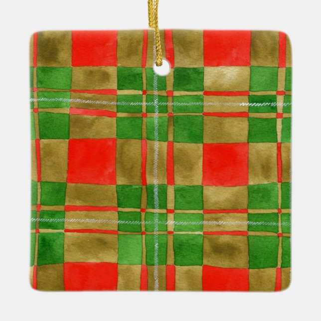 MACGREGOR TARTAN céramique Carré Ornement (Devant)