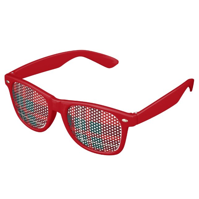 MacGregor Tartan Fun Glasses Red (Angled)