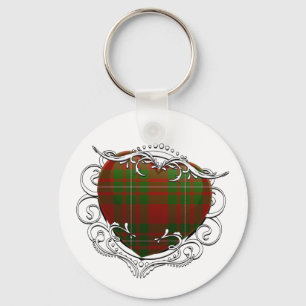 MacGregor Tartan Heart Keychain