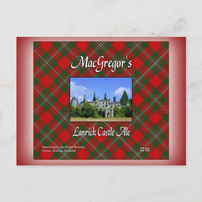 MacGregor's Lanrick Castle Ale Postcard (Front)