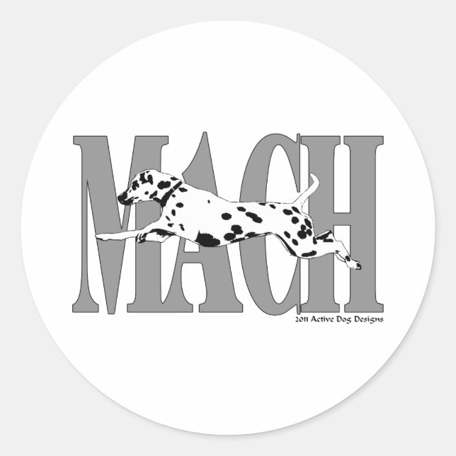 MACH Dal Classic Round Sticker (Front)