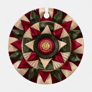MACH Dog Agility Rosette Custom Christmas Metal Ornament