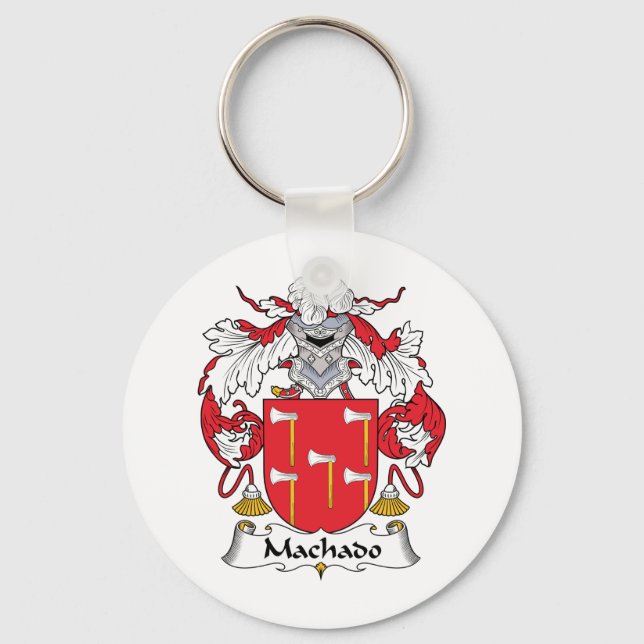 Machado Family Crest Keychain (Front)