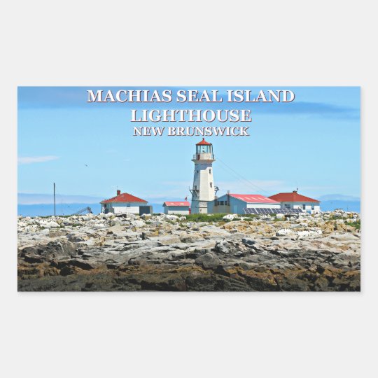 Machias Seal Island Lighthouse, New Bruns Stickers