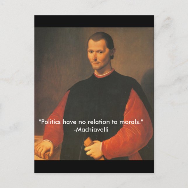 Machiavelli 2 postcard (Front)