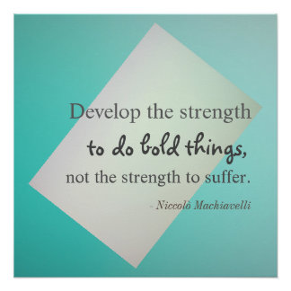 Machiavelli Quote Poster