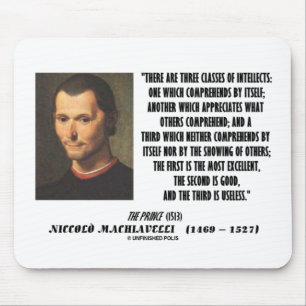 Machiavelli Three Classes Of Intellects Quote Mouse Pad