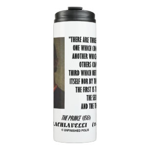 Machiavelli Three Classes Of Intellects Quote Thermal Tumbler