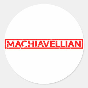 Machiavellian Stamp Classic Round Sticker